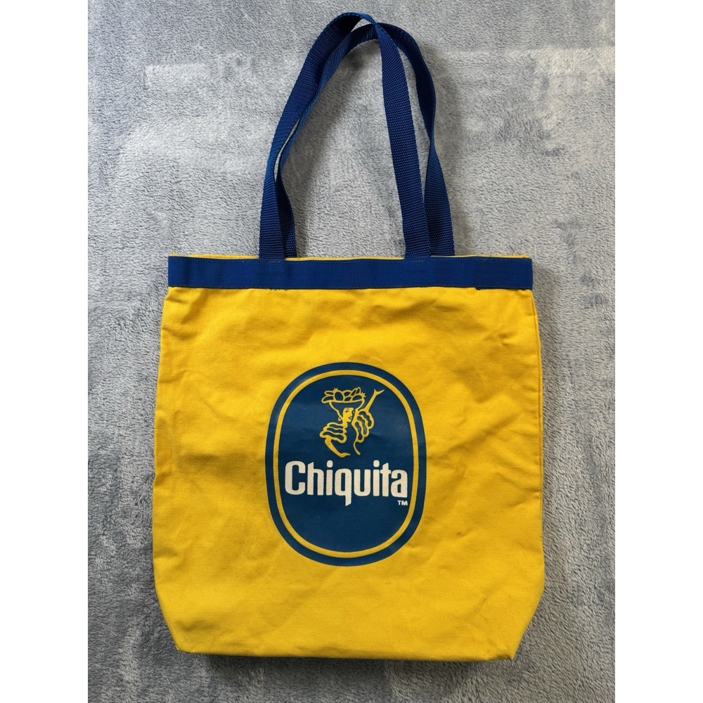 Vintage Chiquita Banana Promo Canvas Tote Bag Yellow Miss Chiquita 3253-01